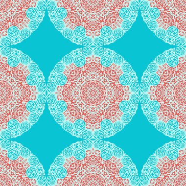 çember danteller süsleme ile Seamless Modeli.