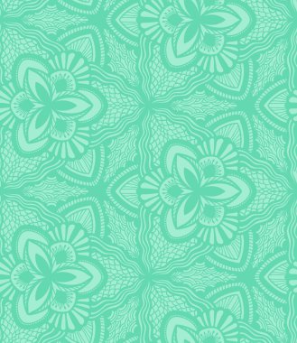 soyut sorunsuz çizilmiş dalgalar desen. Mavi çiçek backgrou