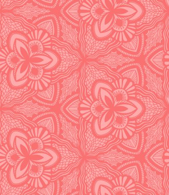 soyut sorunsuz çizilmiş dalgalar desen. Pembe çiçek backgrou