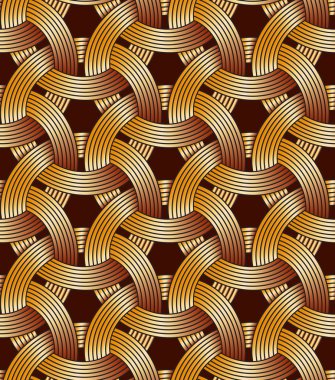 Daire dokuma geometrik seamless modeli. goldenl arka plan.
