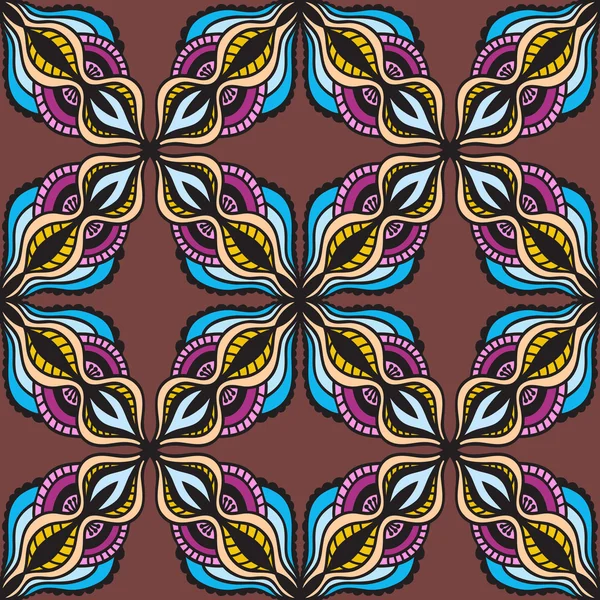 Floral Abstract Seamless Pattern. — Stock Vector