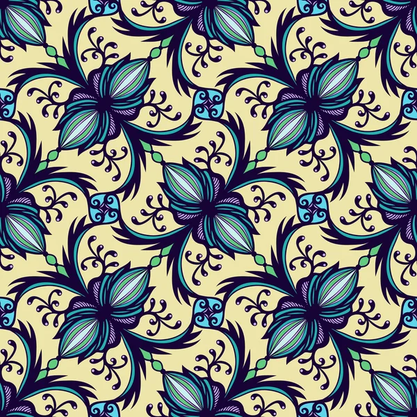 Floral Graphic Seamless Pattern. — Stock Vector