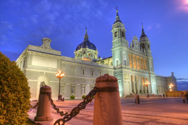 马德里的大教堂 图库照片