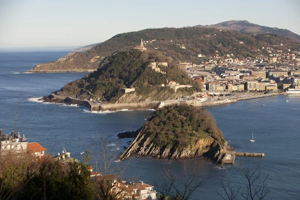 Vista parcial de San Sebastián — Foto de Stock