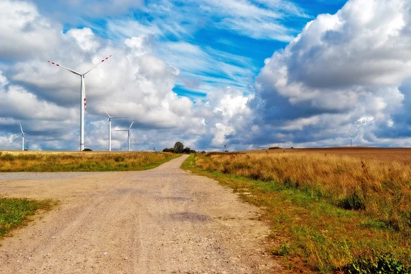 Wind turbines landscape — Stock Photo, Image