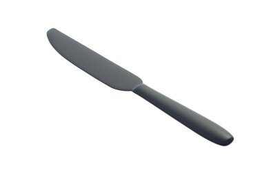 Bıçak beyaz arka planda izole edilmiş. 3d hazırlayıcı