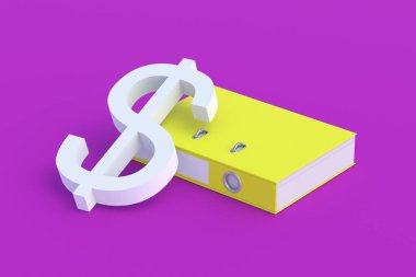 Finansal işlemleri belgeliyorum. Bankacılık gizliliği. Ticari bilgi. Ekonomik strateji. Finansal rapor. Denizaşırı hesapların listesi. Dolar sembolü ve kağıt klasörü. Uzayı kopyala 3d hazırlayıcı