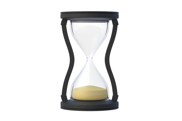 Пісочний Годинник Ізольовано Білому Тлі Візуалізація — стокове фото