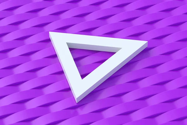 Simple Shape Triangle Geometrical Figure Abstract Background Render — Stock fotografie
