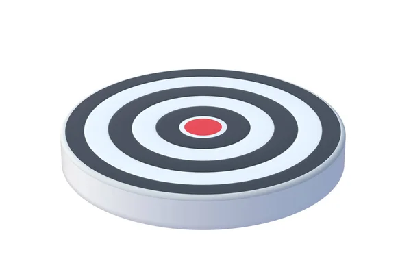 Bullseye Dartboard Απομονώνονται Λευκό Φόντο Πίνακας Μάτια Του Ταύρου Απόδοση — Φωτογραφία Αρχείου
