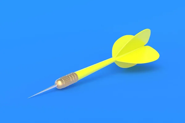 Toys Adults Children Game Leisure International Tournament Competitions Yellow Dart — Stock Photo, Image