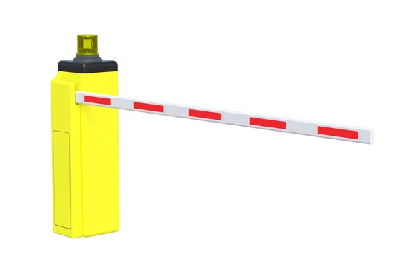 Automatic Barrier Isolated White Background Render — Stock Photo, Image