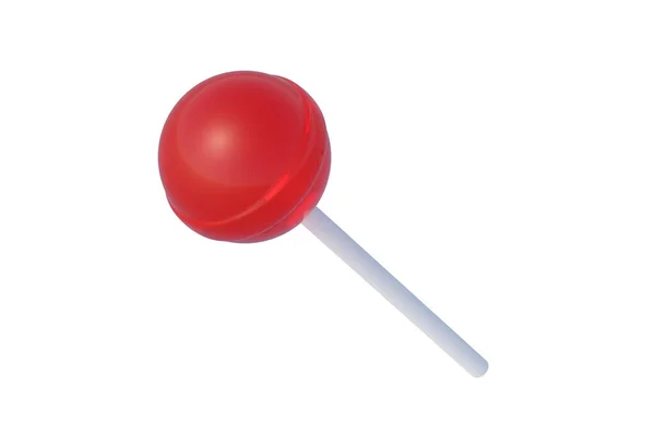 Lollipop Stick Isolated White Background Render — ストック写真
