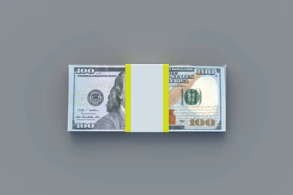 Banknotes Dollar Payment Utility Services Financial Savings Payment Subsidies Big — Fotografia de Stock