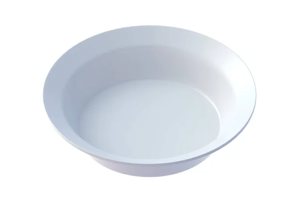 Empty Bowl Isolated White Background Render — Stock Photo, Image