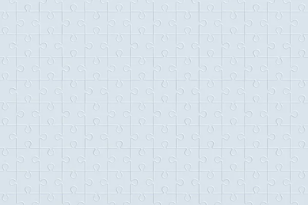 Background White Jigsaw Puzzle Pieces Render — Zdjęcie stockowe