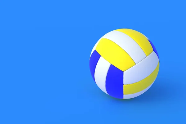 Bola Vôlei Fundo Azul Equipamento Desportivo Torneio Internacional Vencedor Campeonato — Fotografia de Stock