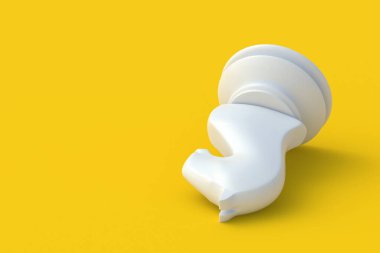 Sarı arka planda satranç şövalyesi figürü. Masa oyunları. Uluslararası turnuva. Hobi ve boş zaman. Uzayı kopyala 3d hazırlayıcı