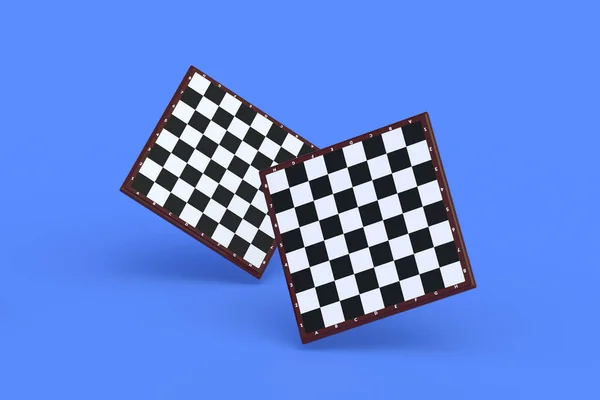 Levitera Schackbräden Blå Bakgrund Bordsspel Internationell Turnering Hobby Och Fritid — Stockfoto