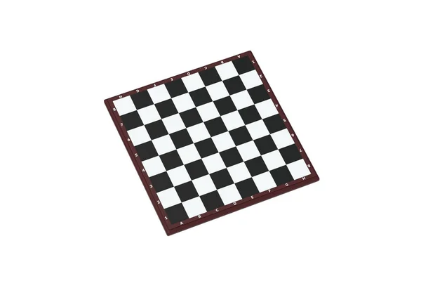Šachovnice Izolované Bílém Pozadí Vykreslení — Stock fotografie