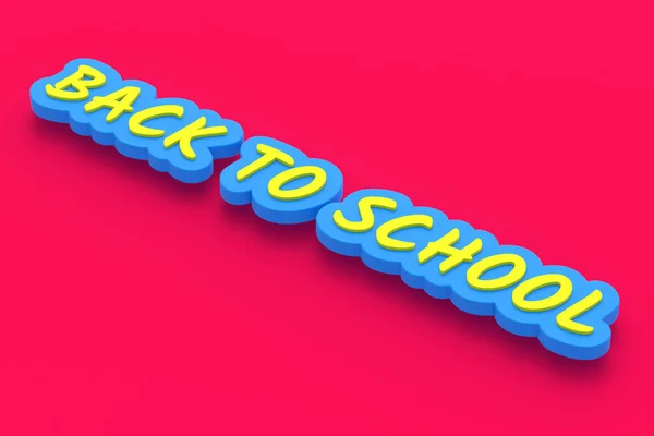 Ord Tillbaka Till Skolan Utbildningskoncept Återgivning — Stockfoto