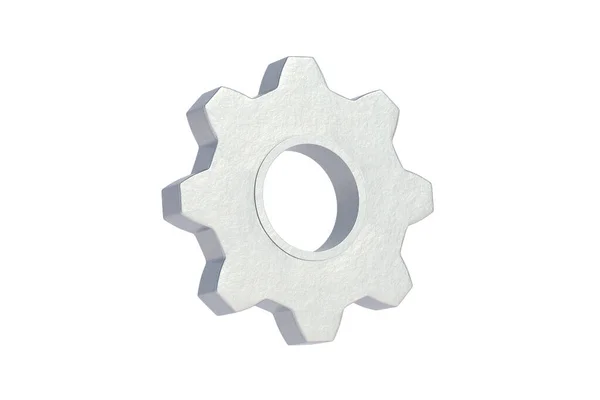 Cogwheel Isolado Fundo Branco Renderização — Fotografia de Stock