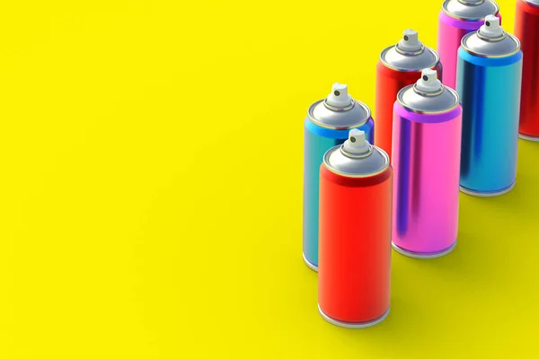 Metallic Cans Spray Paint Hairspray Lacquer Disinfectant Sprayer Renovation Equipment — 스톡 사진