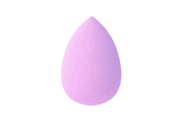 Cosmetic Egg Sponge Isolated White Background Render — Stok fotoğraf