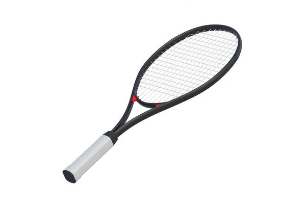 Ein Tennisschläger Isoliert Auf Weißem Hintergrund Sportgeräte Darstellung — Stockfoto