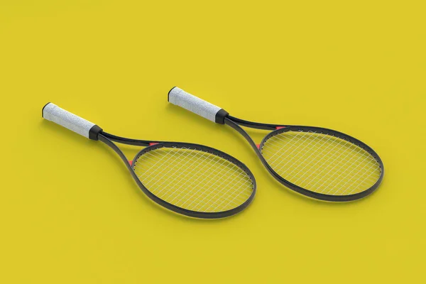 Dos Raquetas Tenis Equipos Deportivos Torneo Internacional Juego Para Ocio — Foto de Stock