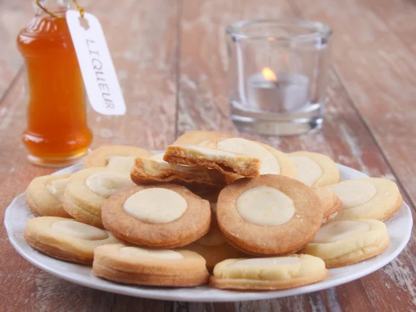 Orange cookies with liqueur