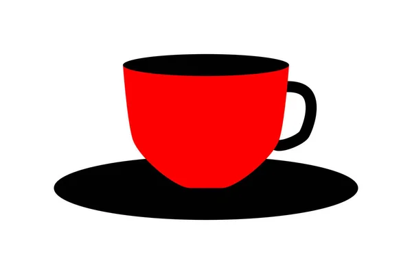 Simples Desenho Uma Xícara Café Isolado Bom Para Qualquer Projeto —  Vetores de Stock