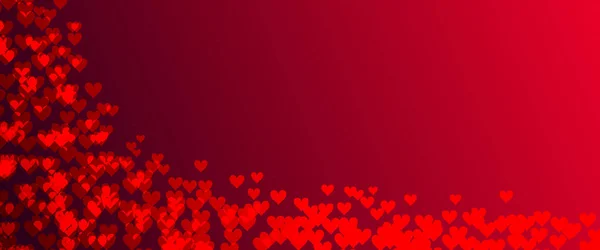 Corações Com Espaço Cópia Conceito Dia Dos Namorados — Vetor de Stock