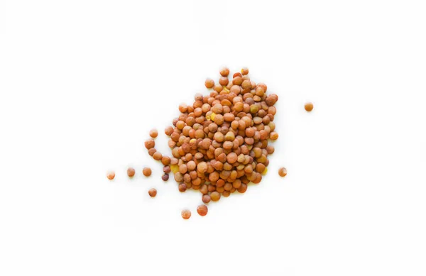 Isolated Uncooked Lentil Selective Focus Good Any Project — ストック写真