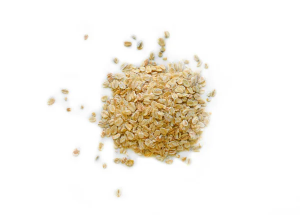 Isolated Raw Dry Oat Selective Focus Good Any Project — Foto de Stock