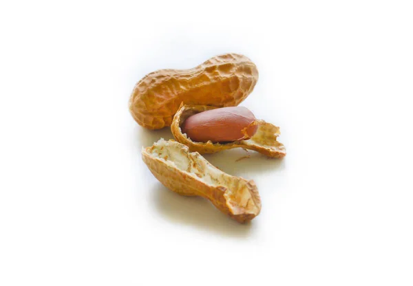 Isolated Open Closed Peanut Selective Focus Good Any Project — Stock Photo, Image