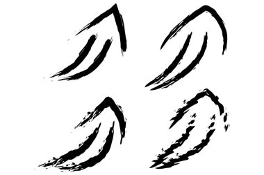 Bir dizi düz siyah ok simgesi. Yön işaretleri, yön bulma düğmeleri. Projeler için iyi.