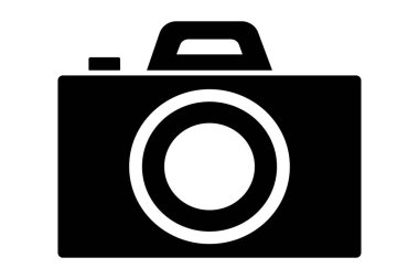 Basit bir siyah kamera ikonu. Her proje için iyidir..