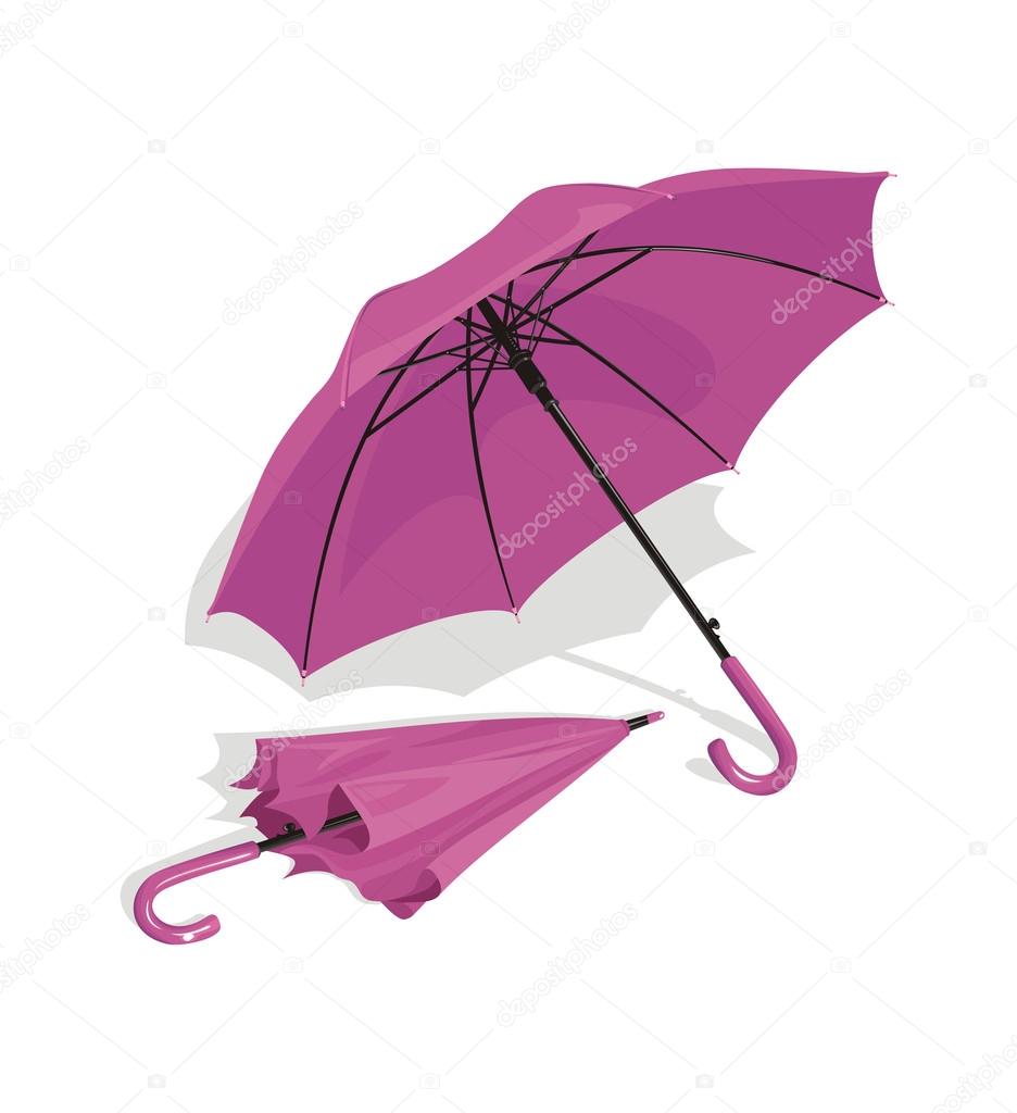 Lilac umbrellas