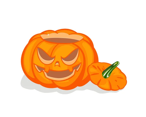 To cut out from a pumpkin — Stock Vector