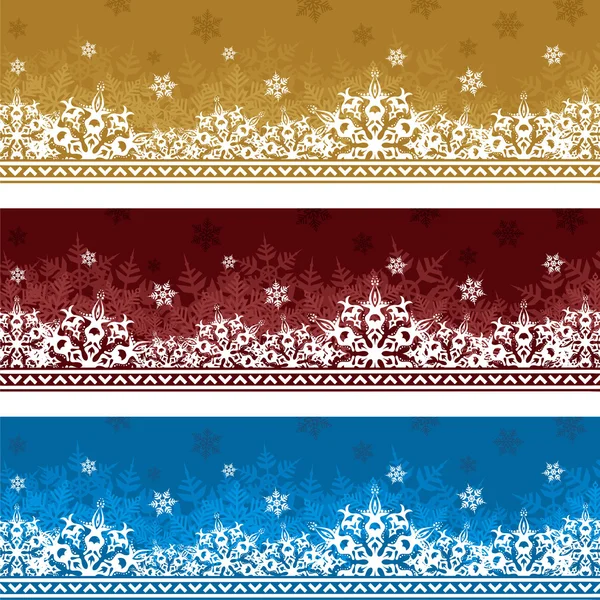 Three backgrounds to Christmas — Stock Vector