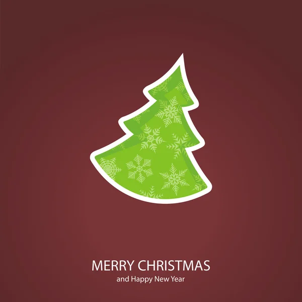 Símbolos de Navidad de forma árbol de coníferas — Vector de stock
