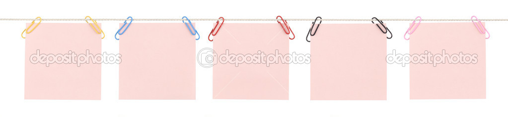 Pink Clipped Notes