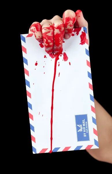 Zombie postbode — Stockfoto