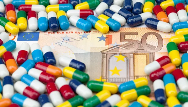 Euro i medycyna — Zdjęcie stockowe
