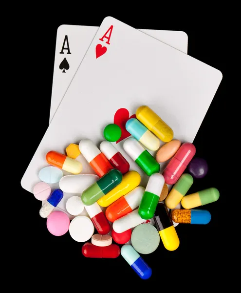 Gioco d'azzardo con Medicina — Foto Stock