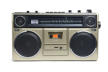 Stylish Bronze Boombox clipart