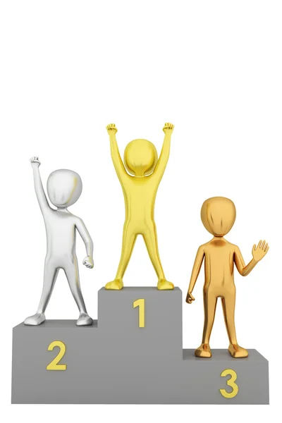 Podium for the winners. 3d image. — Stock Photo, Image