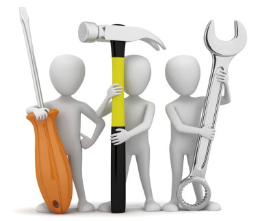 3D küçük repairers.