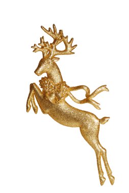 beyaz zemin üzerinde Noel geyiği